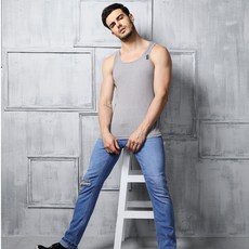 MORINO 抗菌防臭速乾背心_灰色 MO5107 男背心 男內衣 快速吸濕排汗 抗菌防臭、透氣排汗