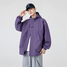 투니스 남성 자수 루즈핏 스포츠 후드 재킷