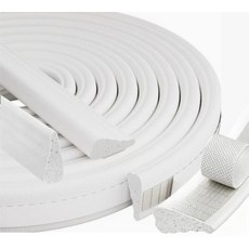 118\" Wedge Foam Weather Stripping Door Seal - Self-Adhesive Window Insulation Draft Stopper Sound, 118" Wedge Foam Weather Stripp