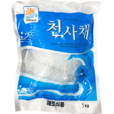 해조 천사채 실 1k 초밥사이드용 음식점 스시롤용, 1개, 1kg