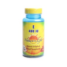 Nature's Life 維他命E 400 IU膠囊, 1罐, 100顆