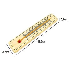 물결샵 원목 온도계 (화씨＋섭씨) 빈티지 감성 인테리어 소품 간편한설치 측정기계 찜질방 야외용 가정용, 1개