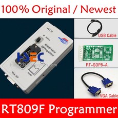 최신 RT809F ISP 프로그래머 클립 + 5 어댑터 소켓 bios rt809 ICSP usb 범용 nand tsop48, 1개, RT809F Only