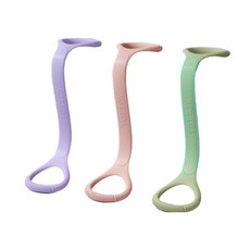 YOTTOY KOREA 요토이 다기능 스트레칭 튜빙밴드 일체형 전신운동용 그립바 저항운동 요가 필라테스 밴드, 1개, 퍼플