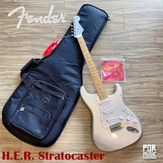 FENDER H.E.R. Stratocaster 變色漆 墨廠 電吉他, 1個, Chrome Glow