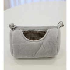 소동물 햄스터 고슴도치 날다람쥐 휴대용 이동가방 통풍메쉬 외출 크로스백, 5개, 그레이