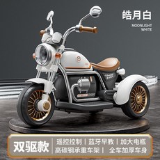 아동용 전동 삼륜차 어린이 전기차 충전식 리모컨 탑승 완구, 전기 구동, 1개, 플래그십 플래티넘 이중 리모컨 12V 초대형