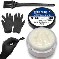 현대모비스 81685-3S000 파노라마 썬루프 전용 순정 구리스 소분 수리 소음 잡음 해결 816853S000 브러시 니트릴장갑 슬라이딩도어 잡소리 뻑뻑함 문제 방법 DIIY