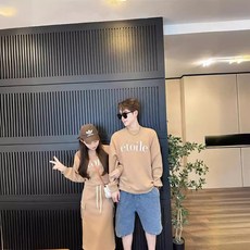 휴먼러브 패밀리룩 브라운 후드 세트 가족촬영 돌촬영 키즈 유아 맘 커플룩 3인 4인 온가족 시밀러룩 상하세트