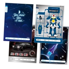 엠에스몰 초등1-2 알림장 넓은칸-남 초등학생노트, 랜덤1개