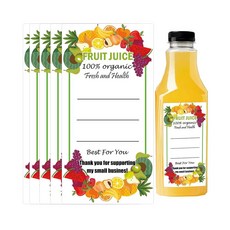 ECLATIS 플라스틱 주스 병 라벨 벌크 용기 과일 음료 통조림 스티커 355ml12온스 226.8g8온스 118.3ml4온스 주스 우유 및 기타 음료용 120개 8.9