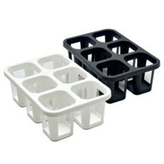 플라스틱 화분 6구 연결구 S 사이즈 원예용 운반 받침, 1개, 블랙