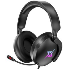 Targeal PC PS4 PS5 스위치 Xbox One Xbox 시리즈 X|S용 마이크가 있는 게이밍 헤드셋 - 노이즈 캔슬링 마이크가 있는 3.5mm 잭 게이머 헤, Targeal PC, PS4, PS5, 스위치, Xbo