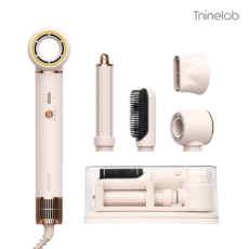 [최초 미니] 티나인랩 티나인 BLDC 헤어 스타일러 4in1 가벼운 멀티 고데기 여행용 드라이기, 로즈글로우, TLB-STR4000