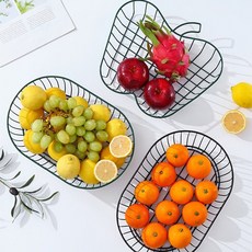 ins北歐網紅水果盤子客廳歐式創意現代家用鐵藝零食收納盤籃, 1個, 方片形,暗黑色【衝量價】