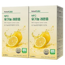 노벨랩스 착즙 100% 유기농 레몬즙, 2개, 280g