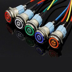 기타 스위치 LED 전원버튼 푸시 차량 3V 5V 12V 24V 220V, 3V레드BL05741