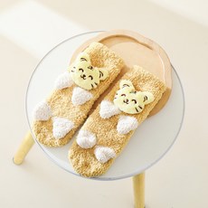 감동양말 미끄럼방지 발편한 겨울 동물캐릭터 유아 수면양말