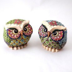 鹿港窯 交趾S可愛貓頭鷹, 1個