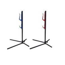 方管立式自行車停車架 側放式展示架, 1個, 紅色