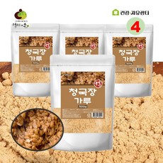 청국장가루 100% 우리콩 국산 청국장분말냄새없는 냄새안나는 청국장, 4개, 500g
