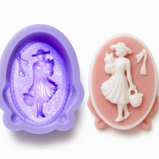 석고방향제몰드 비누몰드-1구(몰드색상랜덤), 나들이연인