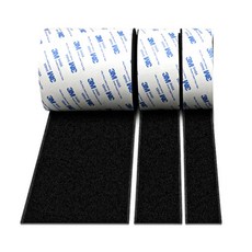 갓템89 양면 테이프 벨크로 테이프 찍찍이 탈부착 테이프, 블랙-폭5cm×100cm, 1개