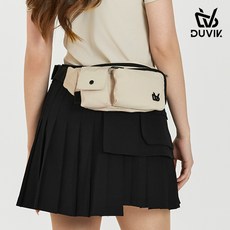 듀빅 멀티 포켓 골프 웨이스트백힙색 DF1WAB912LB, FREE, 라이트베이지, 1개