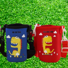 올템생활 보온 보냉 물병파우치 초등학생 물병주머니 고리끈보냉백, 빨강파우치