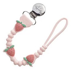 Itzy Ritzy 造型矽膠奶嘴鍊, 甜心草莓