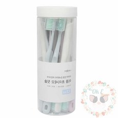 옥이드림 이중 초미세모 칫솔 12개 부드러운칫솔모 손님칫솔 여행칫솔