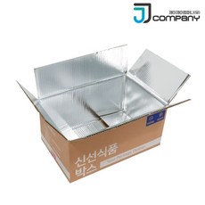 제이제이컴퍼니 스티로폼박스 대체 친환경 종이 보냉박스 낱개, 1개