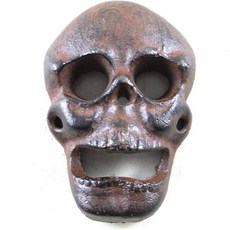 주철 벽걸이 해골 병따개