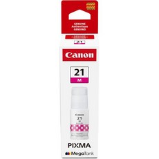 Canon GI-21 정품 안료 검정 잉크 병 Megatank PIXMA G1220 G2260 G3260 G1230 G2270 G3270 G4270 G3290 및, GI-21 Magenta Ink Bottle, One Size, Ink
