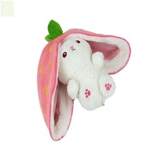 더초이스토어 딸기 안 토끼인형 토닥토닥인형