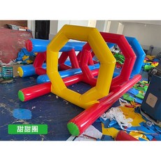 에어 바운스 게임 장애물 체육 대회 물놀이 야외 균형, 체육대회 바운서 도넛, 1개