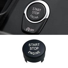 엔진 시동 정지 버튼 스위치 BMW 1 5 6 7 M5 시리즈 X3 X4 M4 G01 G02 F97 F98 F52 F90 G30G31 G32 자동차 키 점화 매트 블랙, Matte Black