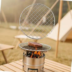 난방 히터 스테인리스 원형 석쇠 18cm 캠핑 그릴망 고기, 1개, 상세페이지 참조