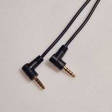 신길전자 3.5 4극 ㄱ자 케이블 1.5m 오디오 aux 스피커, 1개