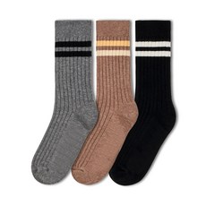 폴프랜즈 원사이즈 골지 크루삭스 F-SOCKS 220~300mm(초등-성인)