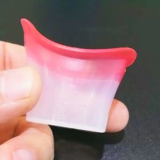 말랑말랑 안구 세척컵 눈세척기 눈 세정 실리콘 컵, 투명레드, 1개
