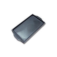 스테이크팬 타원 사각 코팅 무코팅 마늘구이 콘치즈 옥수수구이 장보고주방, 1개, 직사각 스테이크팬(무코팅)