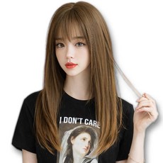 하이유니 [내머리같은] 세레나 실키 스트레이트펌 통가발 57cm, 1개, 밀크티브라운