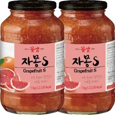 꽃샘 자몽S 자몽차 2kg (1kg 2병), 1kg, 1개