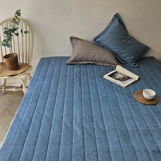 룸마이룸 전기 온수 매트커버 19종 모음 S Q 온열 전기장판 전기매트 라텍스 탄소매트 요커버, 19_시티_블루