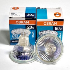 오스람 50W 할로겐 램프 전구 포인트 조명 할로겐전용안정기컨버터용 12V (헬로겐안정기 별도구매), 전구색, 5개