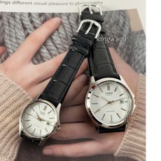 CASIO 經緯度鐘錶 皮帶石英錶 MTP-1183E - 典雅時尚 日期顯示 情人節男女對錶 台灣卡西歐公司貨保固