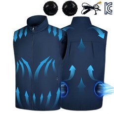 3단 바람 조절 쿨링 조끼 여름 선풍기 에어컨 냉풍 작업복 등산 낚시용