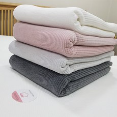 마이코튼 모달 천연 목화솜 순면 겨울 침대패드 겸 이불 4colors, 화이트