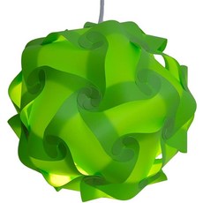 Lightingsky 25.4cm(10인치) IQ 램프 쉐이드 장난감 셀프 DIY 조립 퍼즐 조명 방 장식용 (화이트 M-25.4cm(10인치))